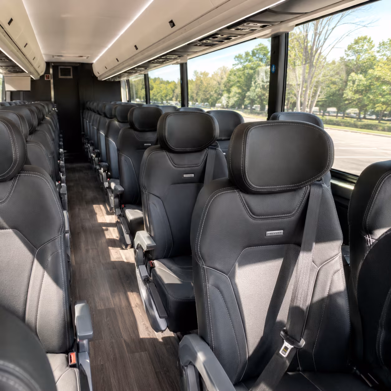 tucson charter bus inside