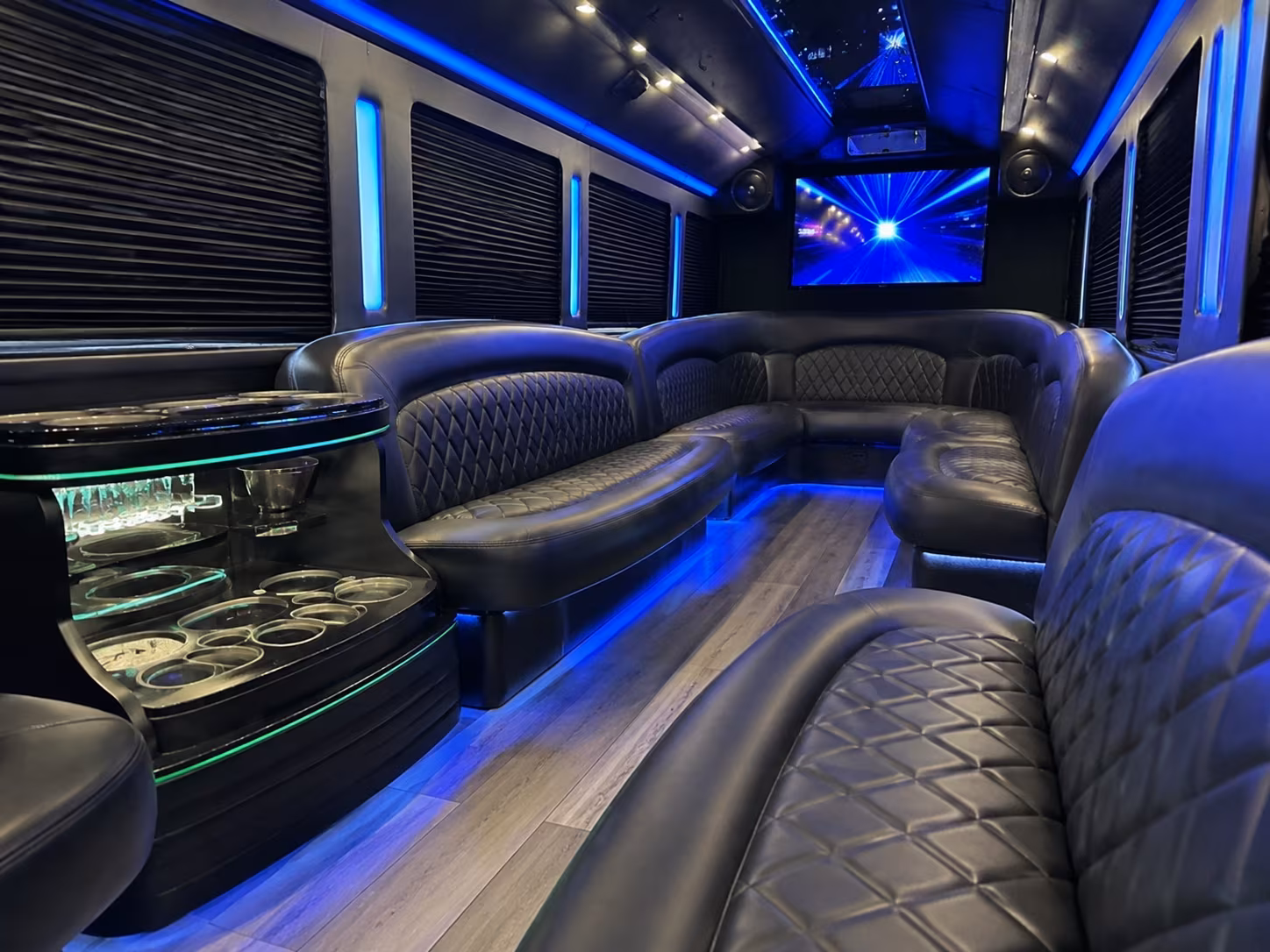 tucson charter bus interior 2
