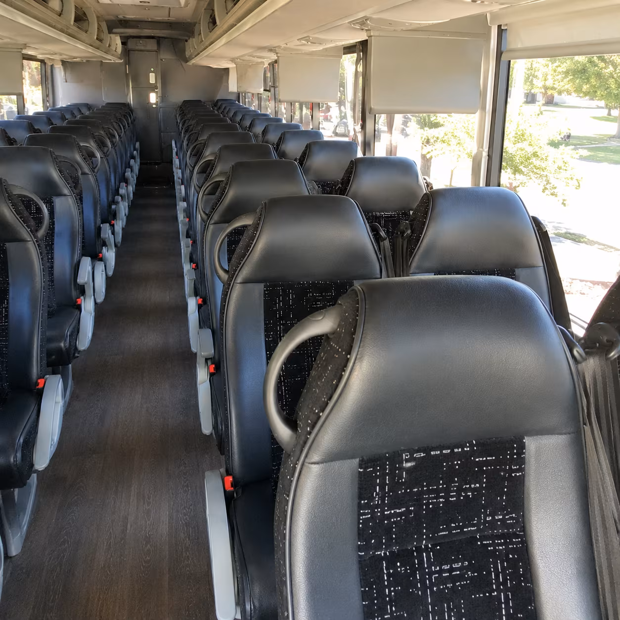 tucson charter bus services interior